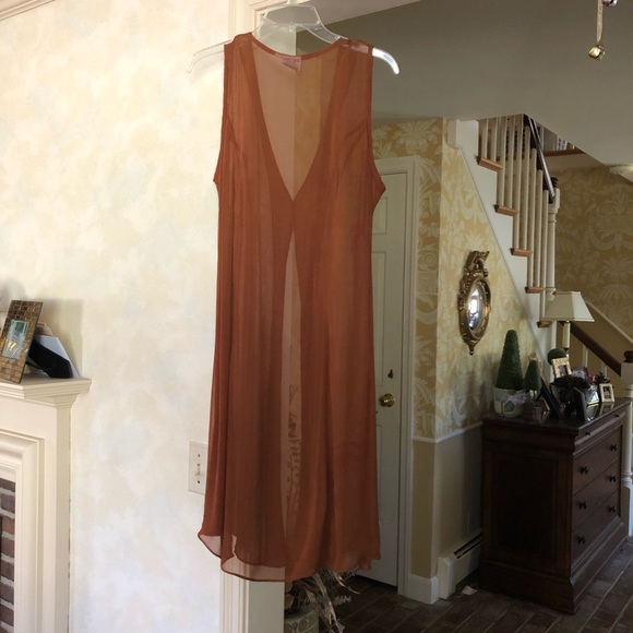 Beautiful Papillon rust colored duster - Picture 5 of 7